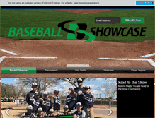 Tablet Screenshot of baseballshowcase.org